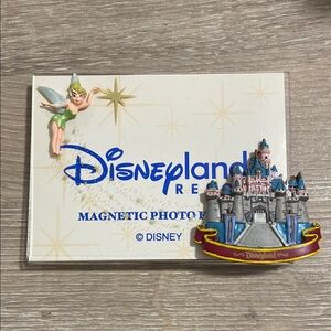 Vintage Disney Tinker Bell and Castle Magnetic Photo Frame